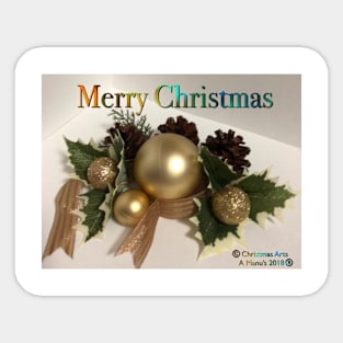 Merry Christmas balls Sticker